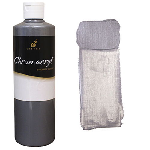Chromacryl Acrylic Paint - (16.9oz/473ml) Silver