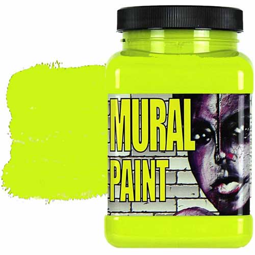 Chroma Acrylic Mural Paint - (16oz/474ml) CH2508 Psychedelic (yellow green)