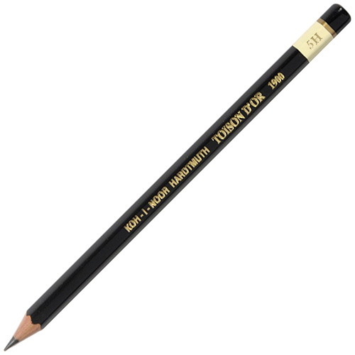 Koh-I-Noor Hardtmuth Toison D'or Professional Pencil - 5H