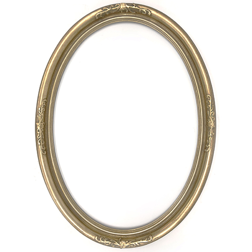 Closeout Oval Frame Gold with Filigree Accents - 19.5" x 26.75"