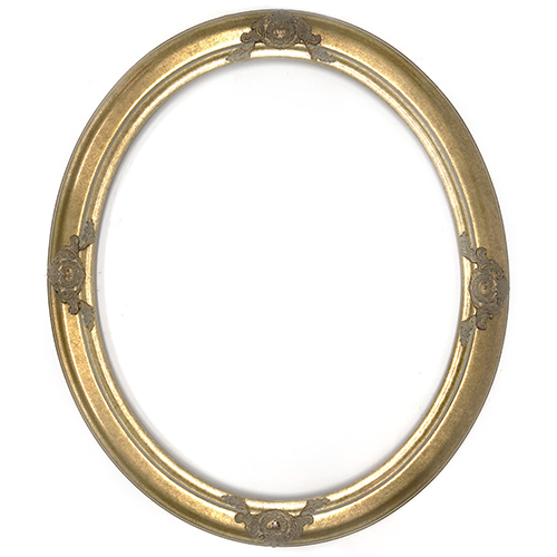 Closeout Oval Frame Gold with Baroque Accents - 20" x 24"