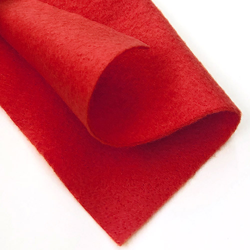 Craft Felt Fabric Sheet 9" x 12" - Red