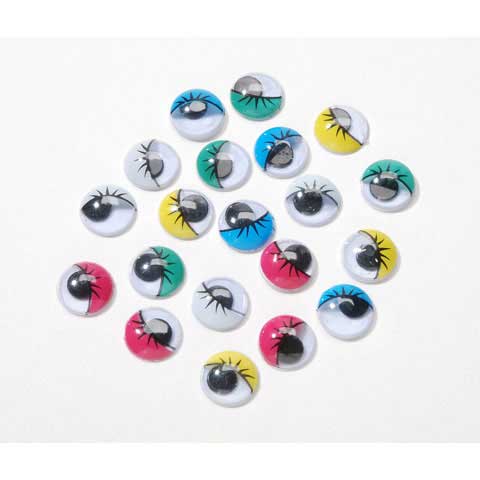 Darice Printed Wiggle Eyes Assorted Colors 10mm (30 count)