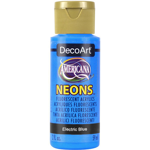 DecoArt Americana Neons Acrylic Paint - (2oz/59ml) Electric Blue