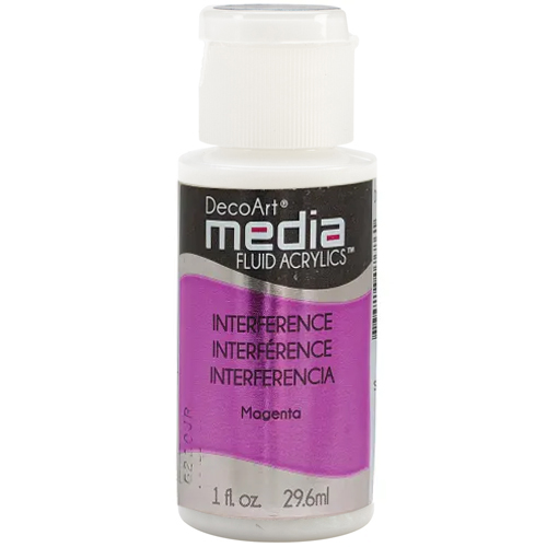 DecoArt Media Fluid Acrylic - (1oz/29.6ml) Interference Magenta