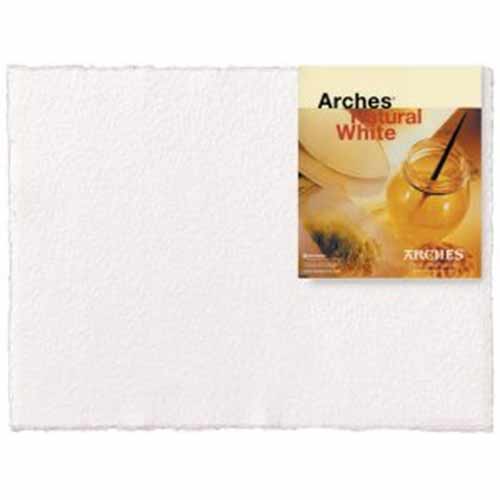 Arches Watercolor Paper 22" x 30" - (1 Sheet, 300lb) Hot Press, Natural White