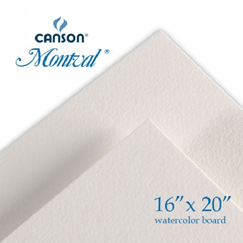 Canson Montval Watercolor Board CP 16"×20"  - CN100510176