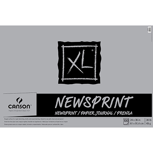 Canson XL Newsprint Pad 24" x 36" - (100 Sheets, 30lb)