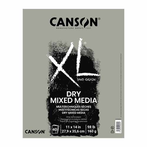 Canson XL Dry Mixed Media Grey- 11x14 (40 Sht)