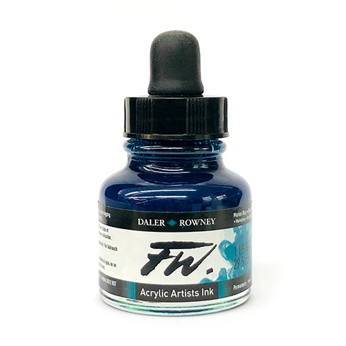 Daler Rowney FW Acrylic Artists Ink - (1oz bottle)-Marine Blue 151
