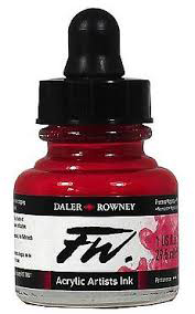 Daler Rowney FW Acrylic Artists Ink - (1oz bottle)- Process Magenta 412