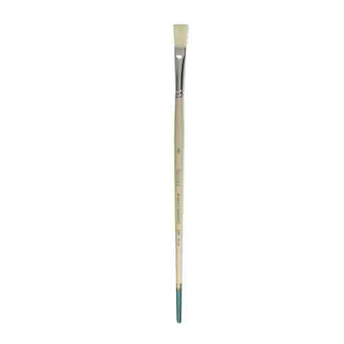 Daler Rowney Robert Simmons Signet Bristle Brush - Flat, Long Handle, Size 6  DR222144006
