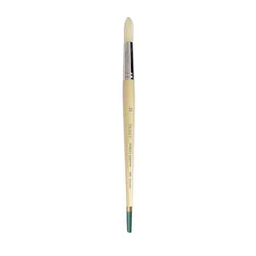 Daler Rowney Robert Simmons Signet Bristle Brush - Round, Long Handle, Size 12  DR222145012