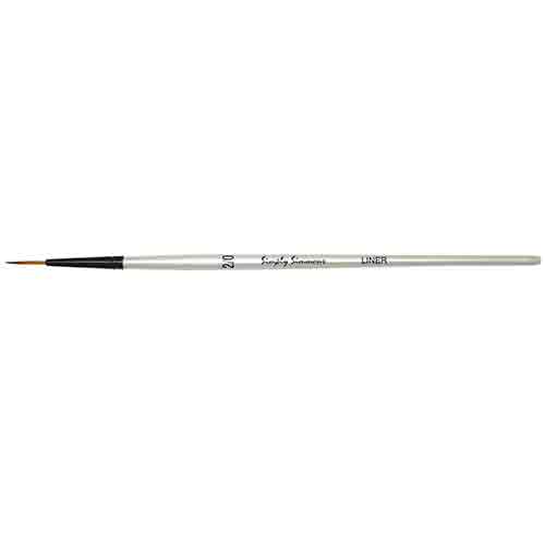 Daler Rowney Simply Simmons Mixed Media Brush - Short Handle, Script Liner, Size 2/0 DR255050098