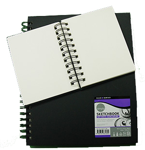 Daler Rowney Simply Sketch Book Hardcover Wirebound 8.5"x11", 65lbs, 80sheets DR481500811