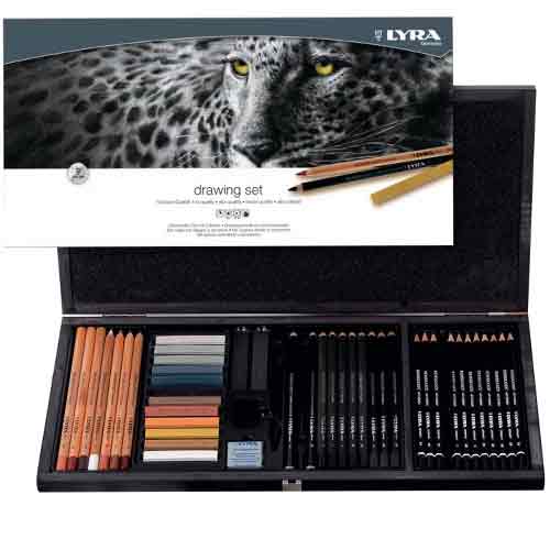 Lyra Rembrandt Drawing Wooden Box Set- 47 pcs  LYL2054001