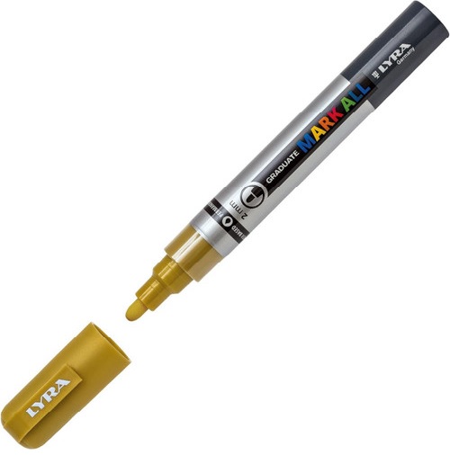 Lyra Graduate Mark All Acrylic Paint Marker 2mm - Gold LYL6820250
