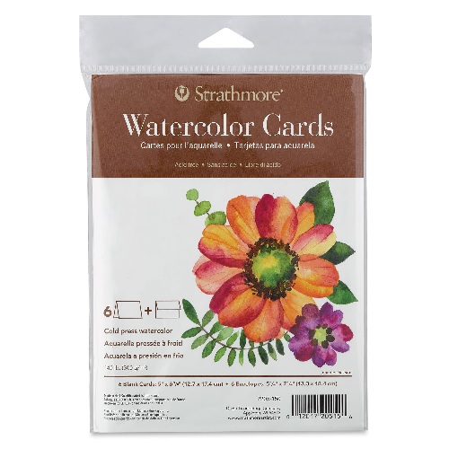 Strathmore 400 Series Watercolor Cards With Envelopes  5"x6 7/8" (6ct)  ST205-150