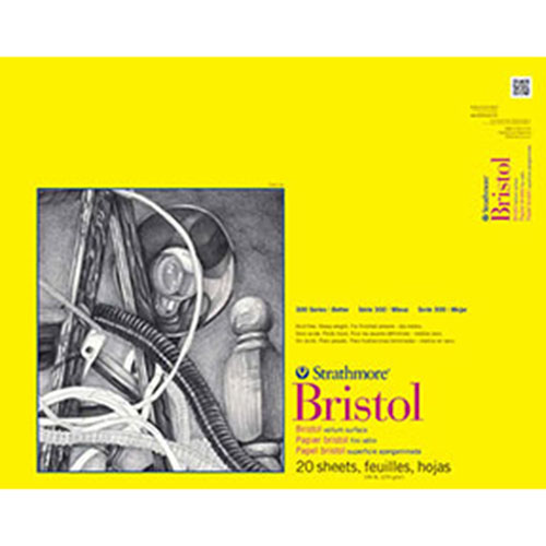 Strathmore 300 Series Bristol Pad 14" x 17" - (20 sheets, 100lb) Vellum