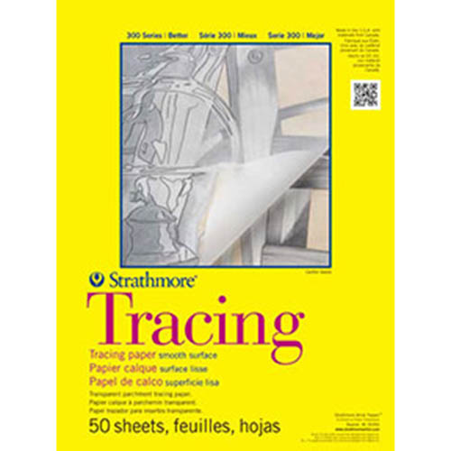 Strathmore 300 Series Tracing Paper 11" x 14" - (50 sheets, 25lb) Tape Bound