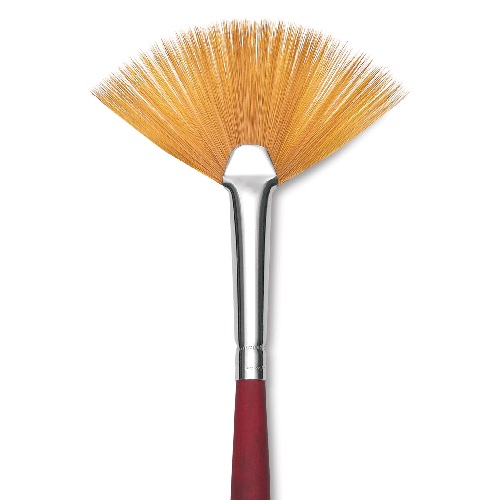 Princeton Heritage Series 4000 Synthetic Sable Brush - Long Handle Fan 3  PRN4000FN3