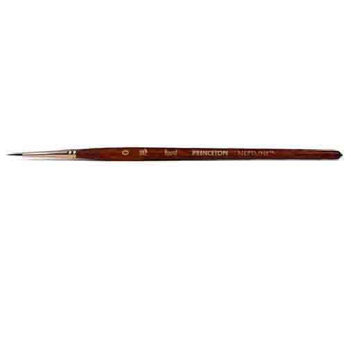 Princeton Neptune Series 4750 Synthetic Squirrel Brush – Short Handle Round 0  PRN4750R0