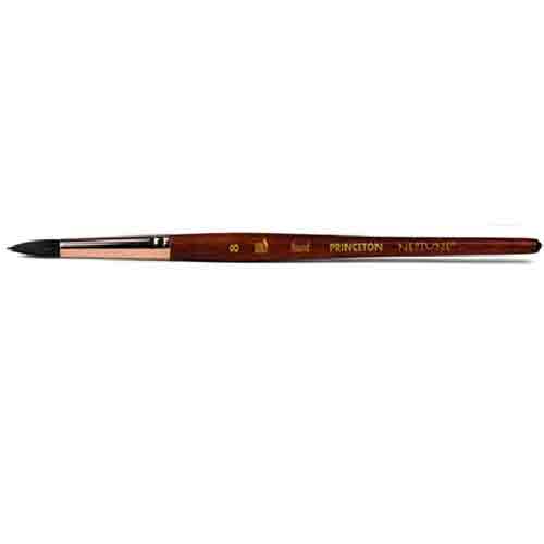Princeton Neptune Series 4750 Synthetic Squirrel Brush – Short Handle Round 8  PRN4750R8