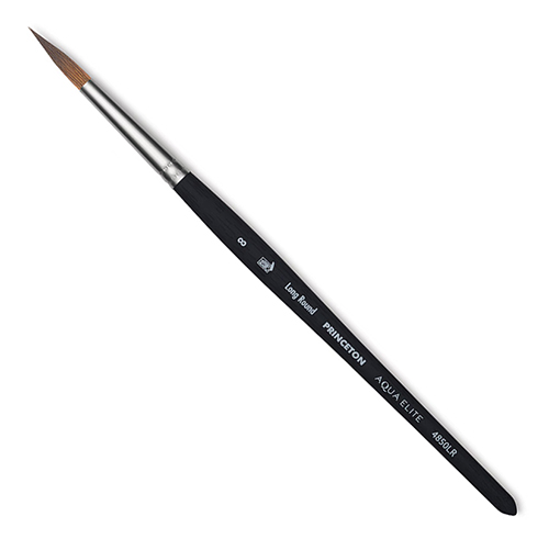 Princeton Aqua Elite Brush for Watercolors - Long Round #8