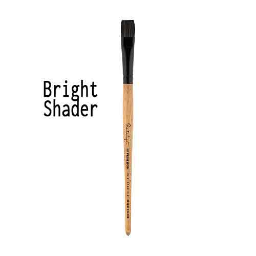 Princeton 6450 Series Catalyst Polytip Bristle Brush - Short Handle Bright Shader 4