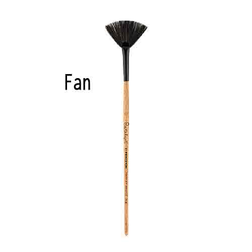Princeton 6450 Series Catalyst Polytip Bristle Brush - Short Handle Fan 4