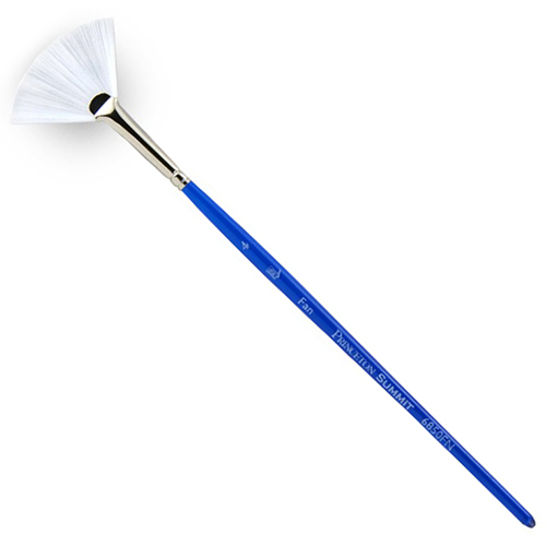 Princeton Summit 6850 Series White Synthetic Brush for Watercolor & Acrylic - Fan #4