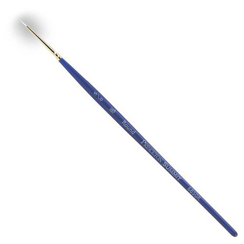 Princeton Summit 6850 Series White Synthetic Brush for Watercolor & Acrylic - Round #5/0