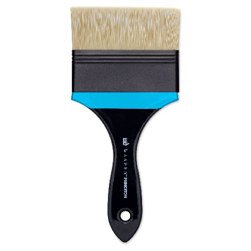 Princeton Aspen 6500 Series Brush for Oil & Acrylic - Short Handle Flat Mottler 4"