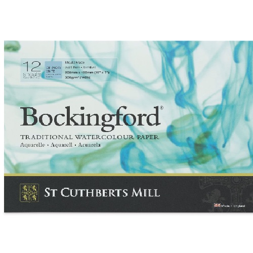 St Cuthbert's Bockingford Watercolor Glue Bound Pad - 7"X10" Cold Press  47130001011B