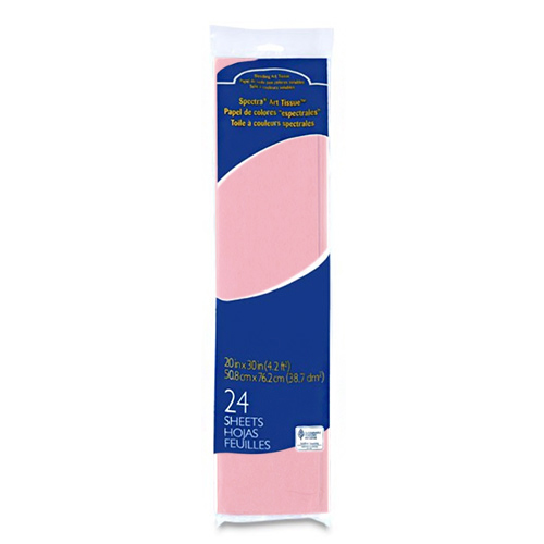 Spectra Bleeding Tissue Paper 20" x 30" - (24 Sheets) Baby Pink