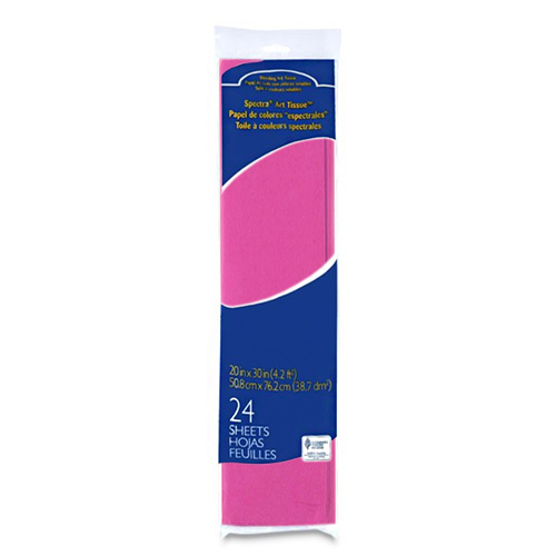 Spectra Bleeding Tissue Paper 20" x 30" - (24 Sheets) Dark Pink
