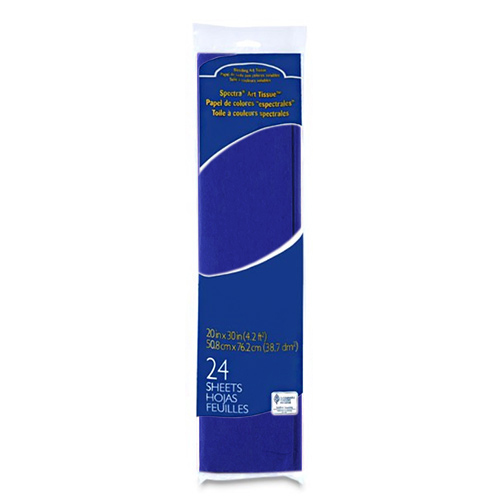 Spectra Bleeding Tissue Paper 20" x 30" - (24 Sheets) National Blue