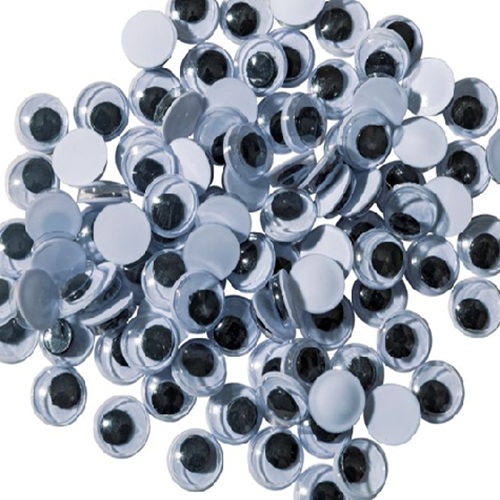 Creativity Street Wiggle Eyes 7mm - (100 Pack) Black