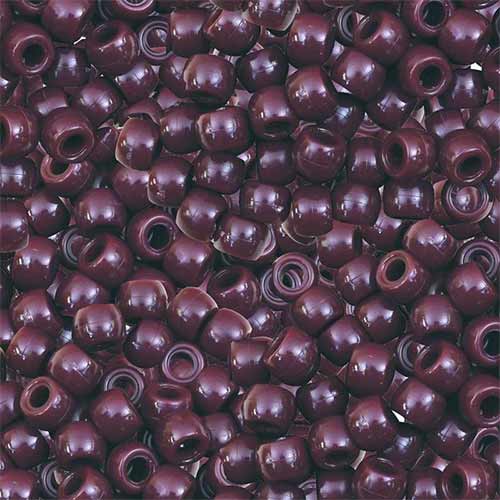 Pony Beads 6mmx9mm- Brown (1000ct)