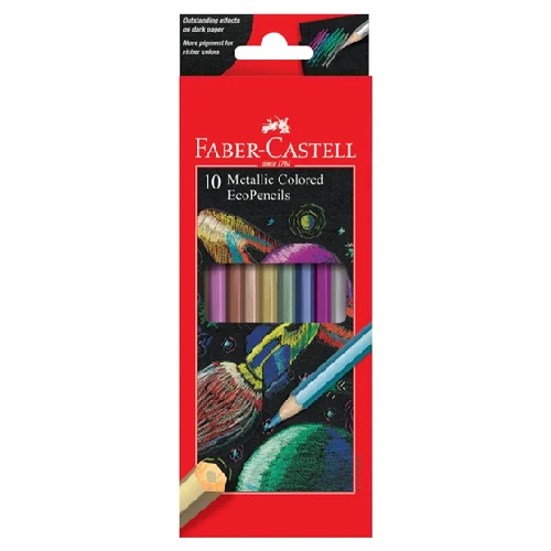 Faber-Castell Metallic Colored EcoPencils (10ct)  FC120410GE