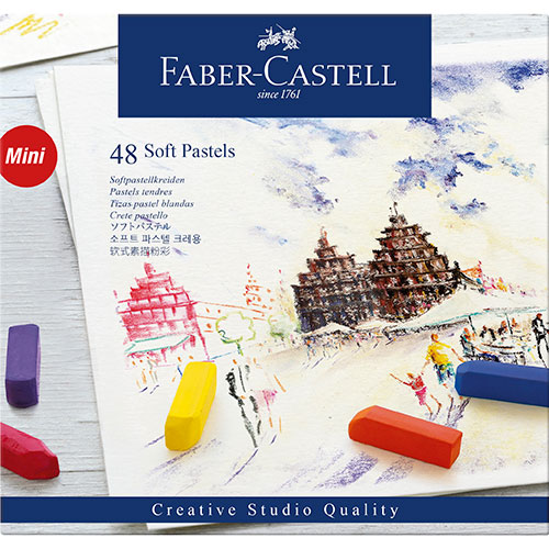 Faber Castell Creative Studio Soft Pastel Cardboard Box- 48ct (Half Length)