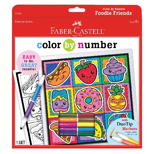 Faber-Castell Color by Numbers Foodie Friends Art Set