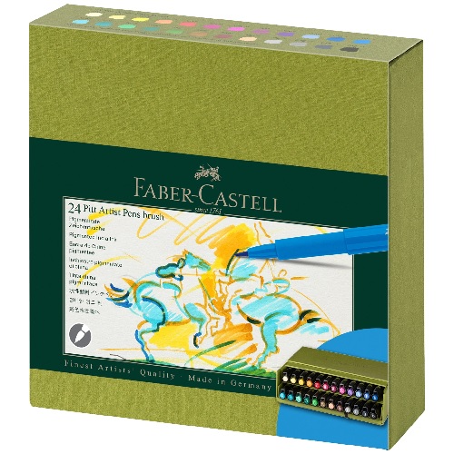 Faber Castell Pitt Artist Brush Pen Studio Box Set- 24ct