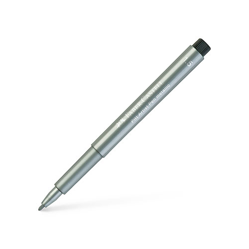Pitt Artist Metallic Pen- Silver (251, 1.5 Nib)