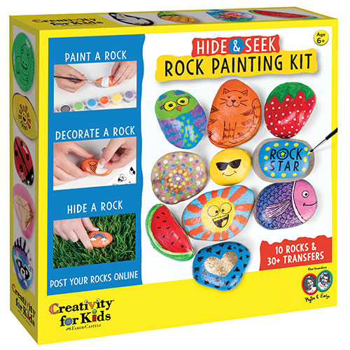 Faber Castell Creativity for Kids Rock Painting Kit- Hide And Seek