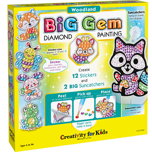 Faber Castell Creativity for Kids Big Gem Diamond Painting- Woodland