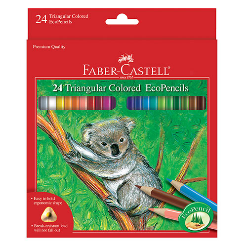 Faber Castell Triangular Colored EcoPencils- 24ct   FC9120524