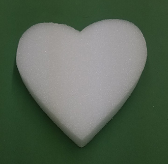 FloraCraft Styrofoam Heart 6" (1 count)