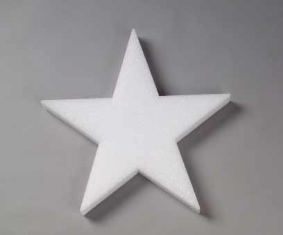 FloraCraft Styrofoam Star 4" x .5" (1 count)