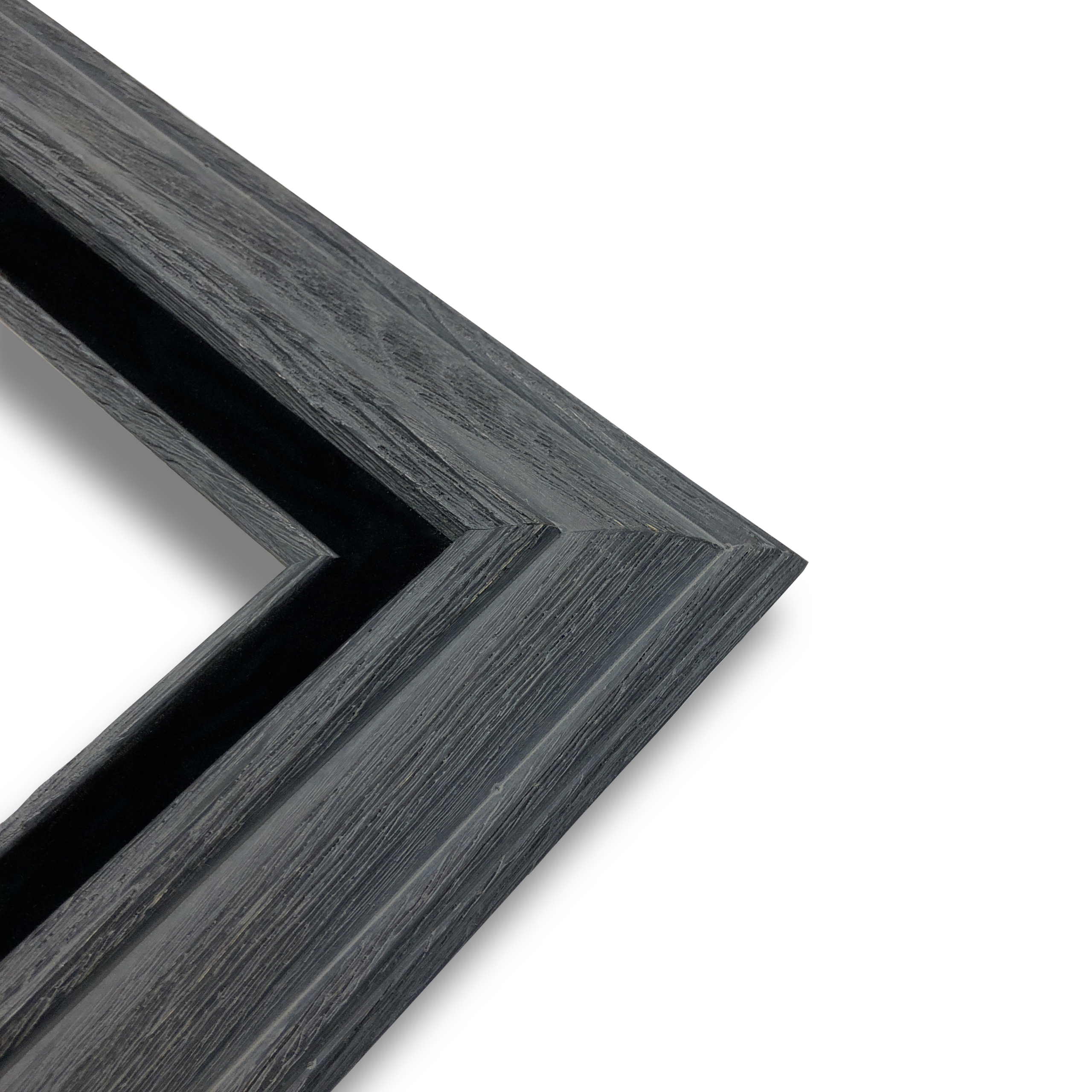 Econo Frame Tuscan Drift Grey with Black Velvet Liner - 14" x 18"
